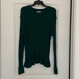 Ava & Viv Green Ribbed Sweater